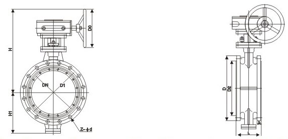 D643H氣(qi)動法蘭(lan)連接金(jin)屬密封(feng)蝶閥