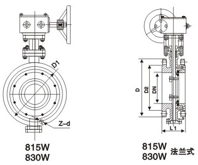 D343H-美标法蘭式蝶(die)閥